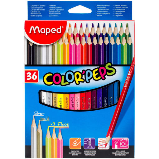Picture of MAPED PENCIL COLOURS X36